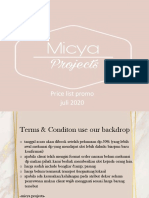 Pricelist Micya Projects