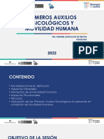 Unidad - II - Tema3 - Primeros Auxilios Psicológicos y Movilidad Humana