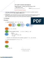 Characterizing Quadratic Equation Roots Using Discriminant