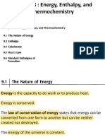 CH 8 - Energy, Enthalpy, and Thermochemistry