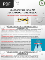 Barriers To Health Technology Assessment