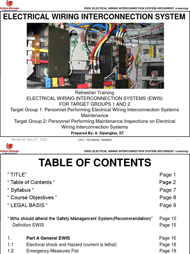 EWIS Recurrent Training Course Guide | PDF | Electrostatic Discharge ...
