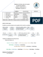 Formato Informe Síntesis Del K (CR (C2O4) 2 (H2O) ) .3H2O