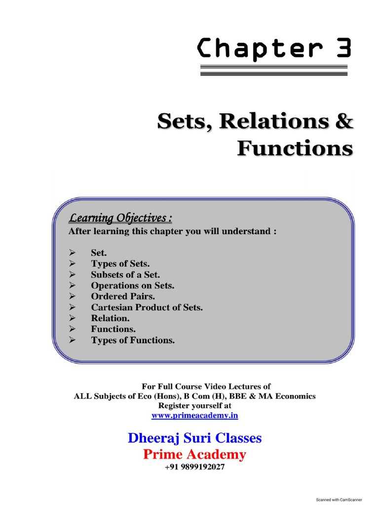 Chapter 3 Functions | PDF