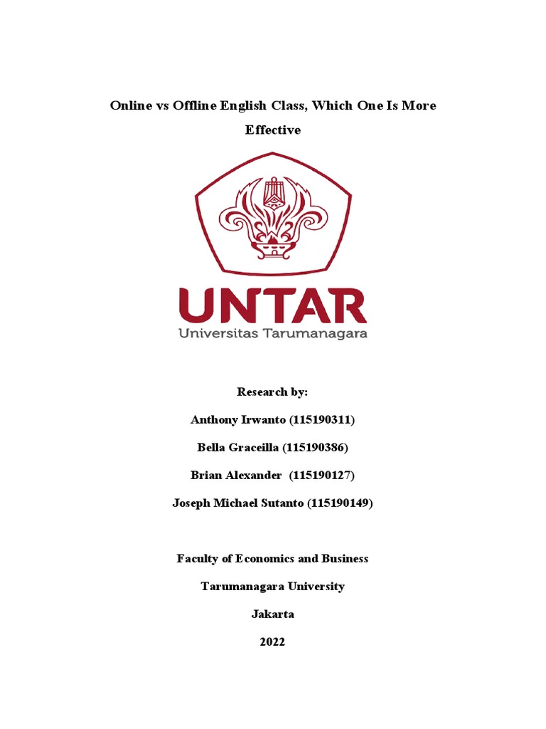 Online vs Offline Class Effectiveness | PDF | Quantitative Research ...