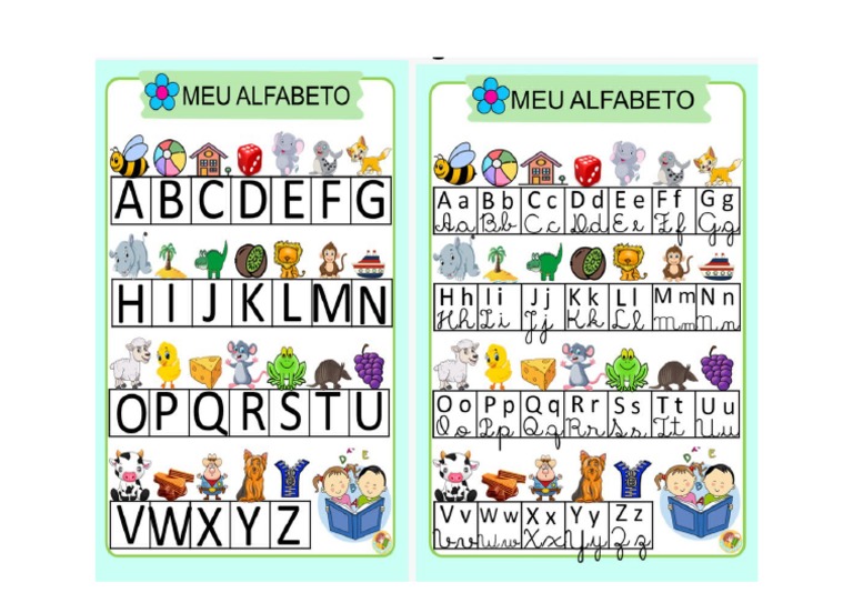 Alfabeto Ilustrado para Imprimir em PDF | PDF