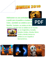 Hallween Es Una Actividad de Disfrazarse y Pedir Por El Pueblo o Ciudad Truco Trato