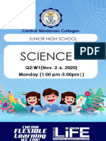 Science 7 Week 1
