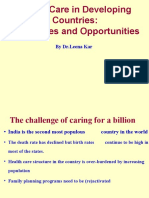Healthcare in Developing Countries-Challenges&Oppurtunities