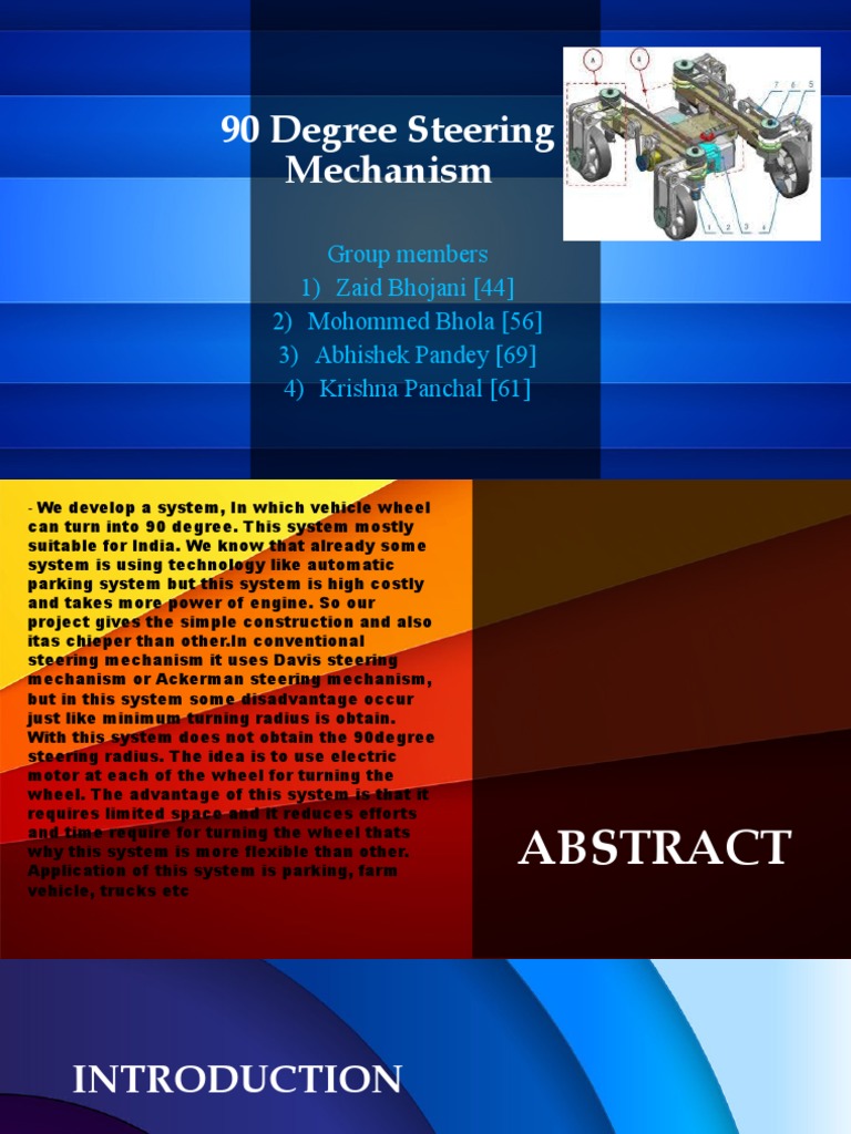 90 Degree Steering Mechanism Design | PDF | Steering | Vehicles
