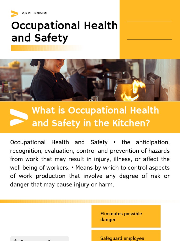 OHS in the Kitchen | PDF | Occupational Safety And Health | Knife