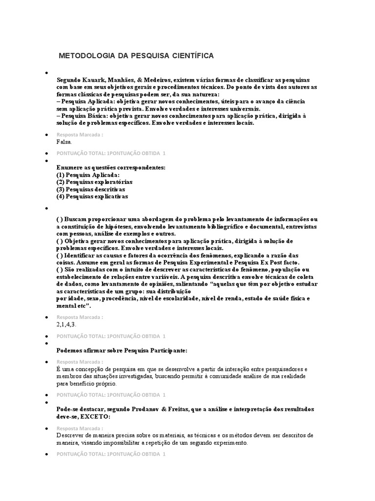 Metodologia Da Pesquisa Científica | PDF | Método científico | Science