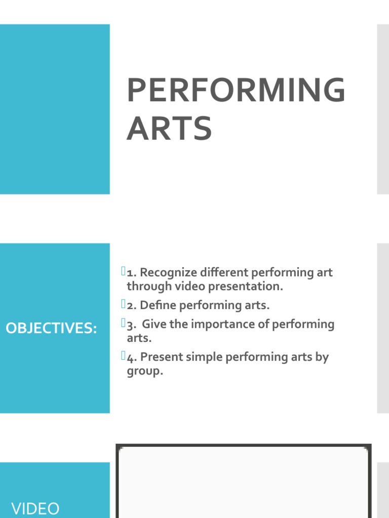 Importance of Performing Arts | PDF