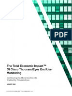 Total Economic Impact Cisco ThousandEyes End User Monitoring