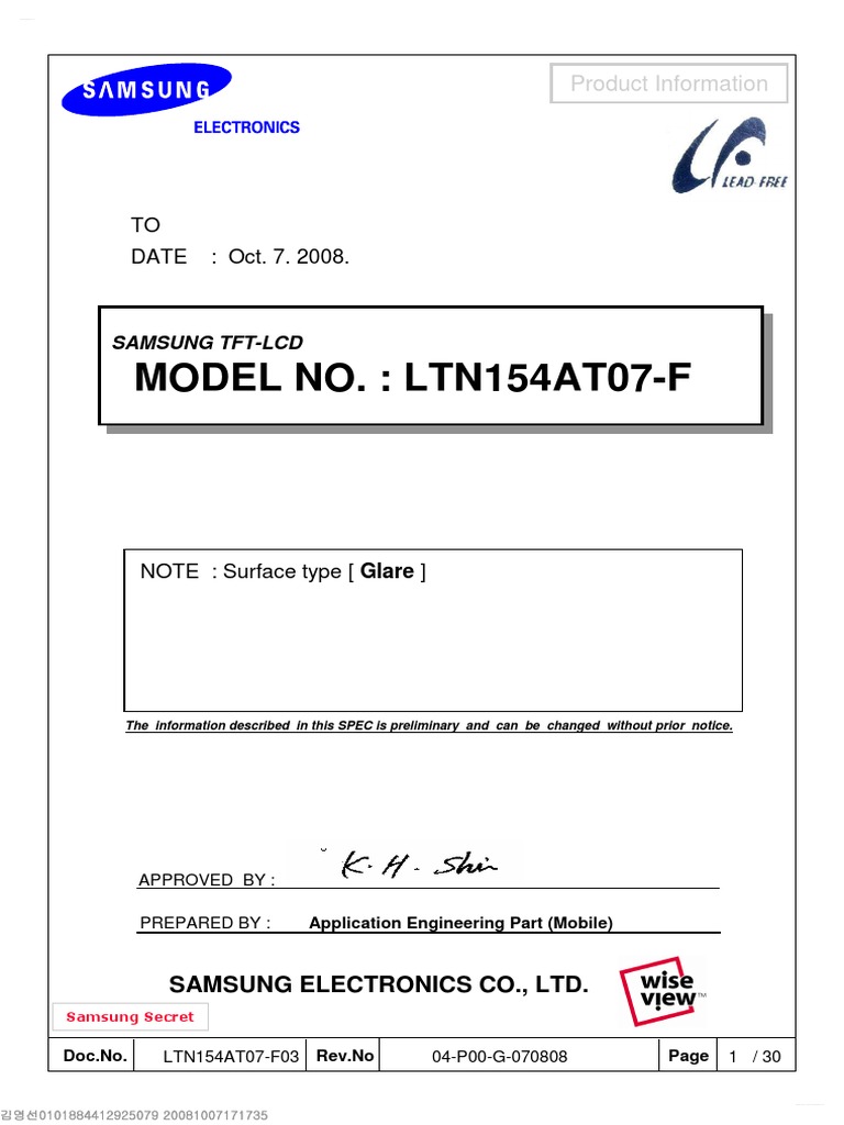 Datasheet Pdf Http www DataSheet4U PDF Thin Film Transistor 