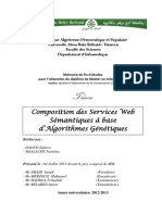 Composition Des Services Web Semantiques A Base D Algorithmes Genetiques