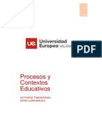 ACTIVIDAD TRANSVERSAL Procesos y Contextos