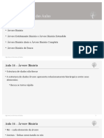 Aula 16 - Algoritmos e Estruturas de Dados - A-Rvores Bina-Rias - V2