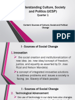 Sources of Cultural, Social, Political Change