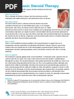 Intratympanic Steroid Therapy