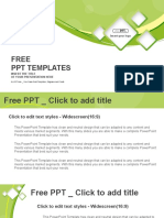 Green Abstract Background and Squares PowerPoint Templates Widescreen