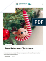 Free Reindeer Christmas Ornament Crochet Pattern