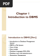 Chapter 1 Introduction To Dbms