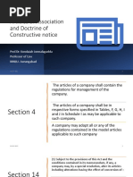 AOA and Doctrine of Constructive Notice