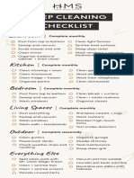Deep Cleaning Checklist Checklist