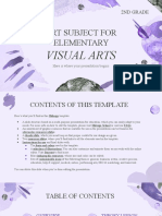 Art Subject For Elementary Visual Arts Variant Purple