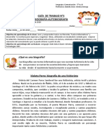 Lenguaje 3ºA Guía Biografía y Autobiografía.