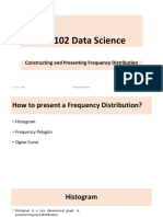 Session 4 - Constructing and Presenting Frequency Distribution