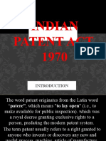 Indian Patent Act, 1970