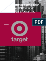 Matter of Internationalization - Target Corporation