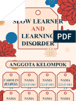 Slow Learner and Learning Disorder