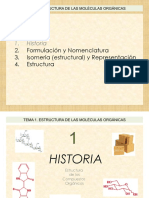 TEMAS 1 Y 2 Historia, Resumen de Formulación, Representación, Estructura y ESTEREOISOMERIA 22 23