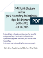 Prise en Charge Des Complications Aigues de La Drepanocytose en Pediatrie