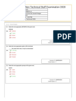 Multi Tasking Non Technical Staff Examination 2020