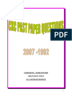 2007 - 1992 All Past Paper Questions