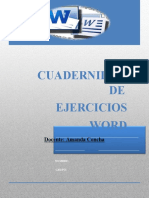 Cuadernillo de Word AVTIVIDAD