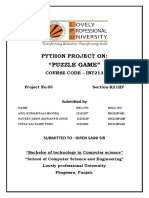 Python Cover Page