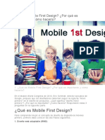 Qué Es Mobile First Design