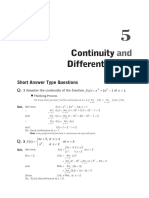 Continuity and Differentiability Ans