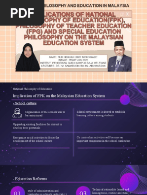 Implications of Fpk, Fpg & Special Education