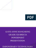 Kaye-Anne Mangaring Powerpoint Presentation.