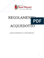 Regolamento Acquedotto Comunale