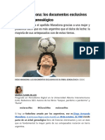 Árbol Genealógico de Diego Maradona