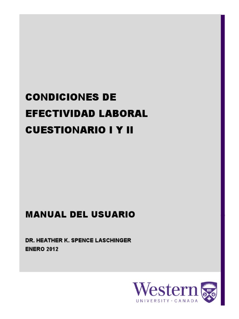 Cuestionario de Efectividad Laboral | PDF | Empoderamiento | Conocimiento