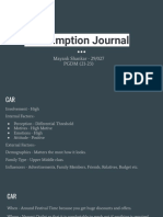 Consumption Journal