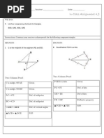 4.9: Intro To 2-Column Proofs (Answer Key)